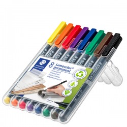 Pennarello Astucci Lumocolor Permanent 313 - punta 0,4 mm - colori assortiti - Staedtler