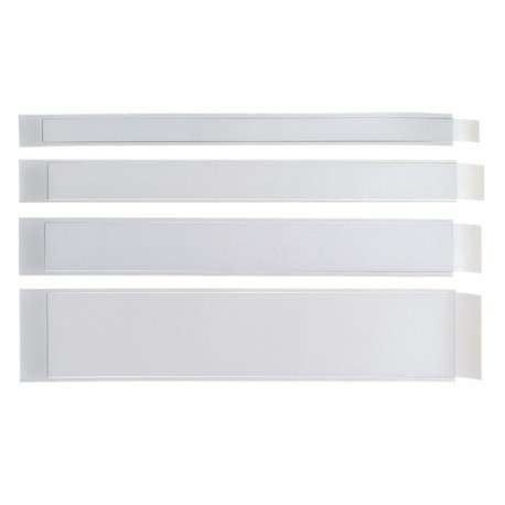 Portaetichette adesivo Ies L40 - 40 x 300 mm - grigio - Sei Rota - conf. 10 pezzi