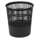 Cestino gettacarte - traforato - altezza 31,5 cm - diametro 30 cm - 15 L - nero - Methodo