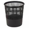 Cestino gettacarte - traforato - altezza 31,5 cm - diametro 30 cm - 15 L - nero - Methodo