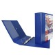 Raccoglitore personalizzabile Stelvio TI - 22 x 30 cm - 4 anelli a D 30 mm - dorso 4 cm - blu - Sei Rota