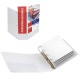 Raccoglitore personalizzabile Stelvio TI - 22 x 30 cm - 4 anelli a Q 65 mm - dorso 9 cm - bianco - Sei Rota