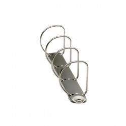 Raccoglitore personalizzabile Fly - 22 x 30 cm - 4 anelli a D 50 mm - dorso 7,5 cm - bianco - Sei Rota