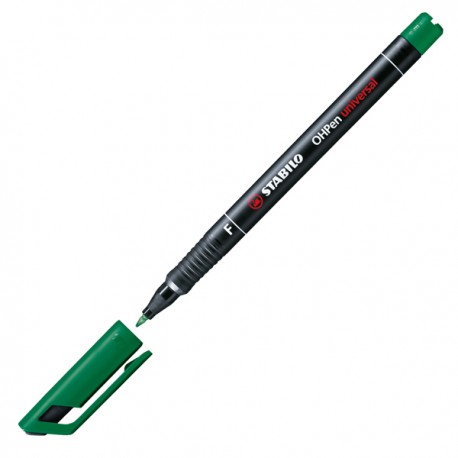 Pennarello OHPen universal permanente 842 - punta fine 0,7 mm - verde - Stabilo