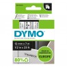 Nastro D1 standard 450100 - 12 mm x 7 mt - PL - nero/trasparente - Dymo