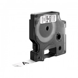 Nastro D1 standard 450130 - 12 mm x 7 mt - PL - nero/bianco - Dymo