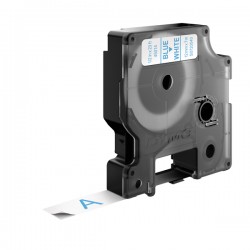 Nastro D1 standard 450140 - 12 mm x 7 mt - PL - blu/bianco - Dymo