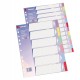 Separatore - cartoncino 225 gr - 6 tasti colorati - A4 - multicolore - Esselte