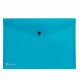 Busta con bottone Pull - A4 - PP - azzurro - King Mec
