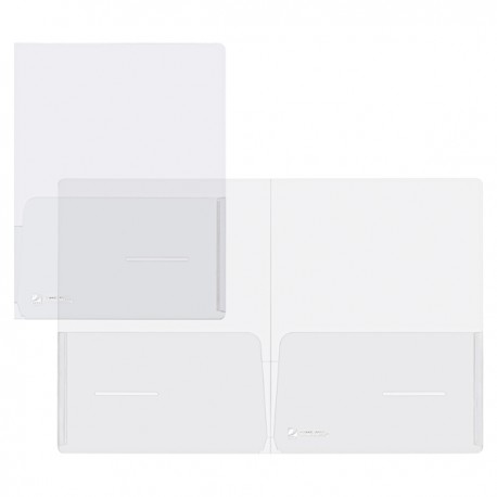 Cartella con doppia tasca Full - A4 - PP - trasparente - King Mec