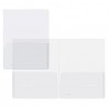 Cartella con doppia tasca Full - A4 - PP - trasparente - King Mec