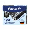 Cartucce inchiostro 4001 (TP/6) - lunghezza 39mm - nero - Pelikan - conf. 6 pezzi
