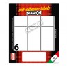 Etichette adesive - in carta - permanenti - 70 x 37 mm - 6 et/fg - 10 fogli - bianco - Markin
