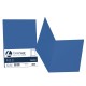 Cartellina semplice Luce - 200 gr - A4 - blu prussia - cartoncino bristol - Favini - conf. 50 pezzi