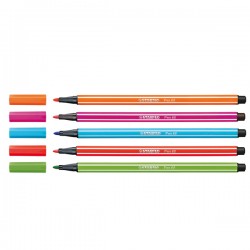 Pennarelli Pen 68 - colori assortiti - Stabilo - scatola in metallo 50 pezzi