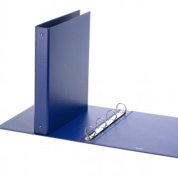 Raccoglitore Europa - 22 x 30 cm - 4 anelli tondi 30 mm - dorso 4 cm - blu - Favorit
