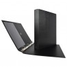 Raccoglitore Stelvio - 22 x 30 cm - 4 anelli a R 16 mm - dorso 2,5 cm - nero - Sei Rota