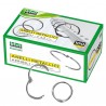 Anelli metallici - 2 cm - per rilegatura - Lebez - conf. 100 pezzi