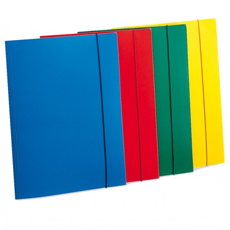 Cartella 3 lembi con elastico - A4 - PP - azzurro - Fellowes
