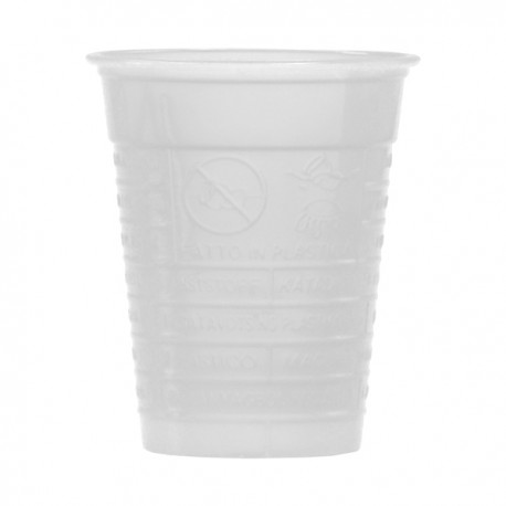 Bicchieri - monouso - 200 cc - bianco - Dopla - conf. 100 pezzi