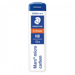 Astuccio 12 Mine Mars Micro - mina 0,9mm - gradazione HB - Staedtler - conf. 12 astucci