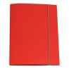 Cartella 3 lembi con elastico - A4 - dorso variabile - cartone plastificato - rosso - Cartotecnica del Garda