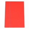 Cartella 3 lembi con elastico - A3 - dorso variabile - cartone plastificato - rosso - Cartotecnica del Garda