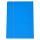 Cartella 3 lembi con elastico - A3 - dorso variabile - cartone plastificato - azzurro - Cartotecnica del Garda