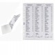 Buste forate per scontrini fiscali - 6 Spazi - 25,2 x 30,7 cm - trasparente - Favorit - conf. 10 pezzi