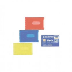Porta Cards rigido - PVC - 8,5 x 5,4 cm - semitrasparente - Favorit