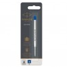 Refill sfera Quink standard - punta large - metallo - blu - Parker
