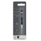 Refill sfera QuinkGel - punta media - metallo - nero - Parker