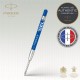 Refill sfera QuinkGel - punta media - metallo - blu - Parker