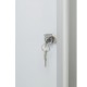 Bacheca per interni ultrapiatta - fondo in metallo magnetico bianco - 4 fogli A4 - verticale - Nobo