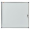 Bacheca per interni ultrapiatta - fondo in metallo magnetico bianco - 6 fogli A4 - orizzontale - Nobo