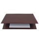 Sottomani doppio in similpelle - marrone scuro - 48 x 32cm - City Time