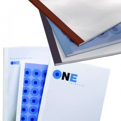 Cartelline termiche Business Line - 3 mm - leather blu - GBC - scatola 100 pezzi