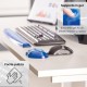 Poggiapolsi in gel - blu trasparente - Fellowes