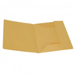 Cartellina 3 lembi - 200 gr - 25 x 33 cm - cartoncino manilla - giallo - Cartotecnica del Garda - conf. 50 pezzi