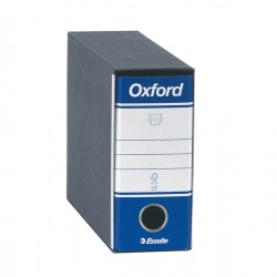 Registratore Oxford G81 - dorso 8 cm - memorandum 23 x 18 cm - blu - Esselte