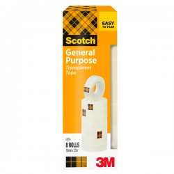 Nastro adesivo 508 - 1,9 cm x 33 m - trasparente - Scotch - torre 8 rotoli