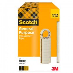Nastro adesivo 508 - 1,5 cm x 66 m - trasparente - Scotch - torre 10 rotoli