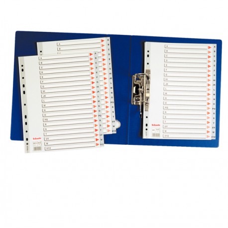 Separatore alfabetico A/Z - PP - A4 - grigio - Esselte