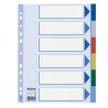Separatore - 6 tasti colorati - PP - A4 - multicolore - Esselte