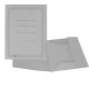 Cartellina 3 lembi con stampa - 200 gr - 25 x 33 cm - cartoncino manilla - grigio - Cartotecnica del Garda - conf. 50 pezzi