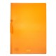 Cartellina con molla Clipper - A4 - PP - trasparente arancio - Fellowes