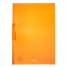 Cartellina con molla Clipper - A4 - PP - trasparente arancio - Fellowes