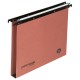 Cartella sospesa Cartesio - cassetto - interasse 33 cm - fondo U - 31,3 x 25 cm - arancio - Bertesi