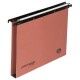 Cartella sospesa Cartesio - cassetto - interasse 38 cm - fondo U - 36 x 25 cm - arancio - Bertesi