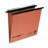 Cartella sospesa Cartesio Plus - cassetto - interasse 39 cm - fondo V - 37 x 25 cm - arancio - Bertesi